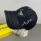 Prada Triangle Logo Baseball Cap in Distressed Denim Black