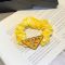 Prada Triangle Logo Scrunchie in Re-Nylon Yellow