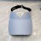 Prada Triangle Logo Visor Hat in Re-Nylon Blue