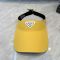 Prada Triangle Logo Visor Hat in Re-Nylon Yellow