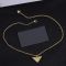 Prada Triangle Pendant Necklace In Metal Gold