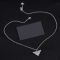 Prada Triangle Pendant Necklace In Metal Silver