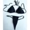 Prada Triangular Bikini Women Lycra Black