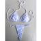 Prada Triangular Bikini Women Lycra Blue