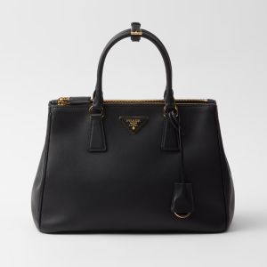 Prada 1BA274 Galleria Large Bag in Leather Black