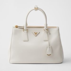 Prada 1BA274 Galleria Large Bag in Leather White