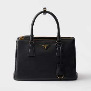 Prada 1BA863 Galleria Medium Bag in Leather Black