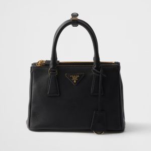 Prada 1BA896 Galleria Small Bag in Leather Black