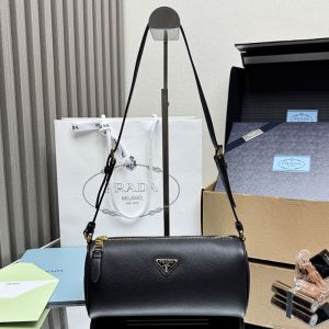 Prada 1BC239 Pouch in Leather Black