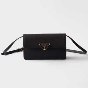 Prada 1BD386 Mini Bag in Saffiano Leather Black