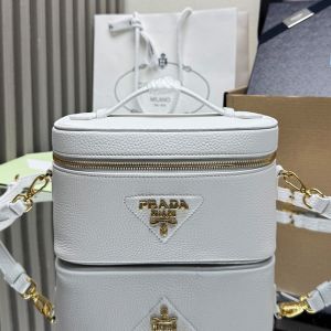 Prada 1BH202 Mini Bag in Leather White
