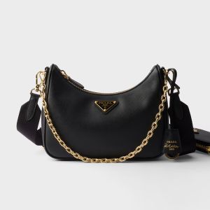 Prada 1BH204 Re-Edition 2005 Bag in Saffiano Leather Black