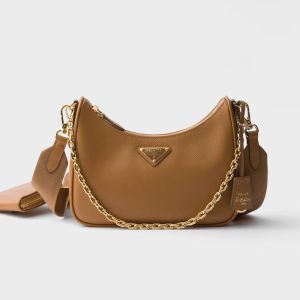 Prada 1BH204 Re-Edition 2005 Bag in Saffiano Leather Brown