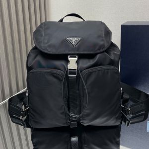 Prada 1BZ070 Backpack in Re-Nylon Black