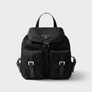 Prada 1BZ677 Small Backpack in Re-Nylon Black