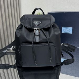 Prada 1BZ832 Vintage Backpack in Re-Nylon Black