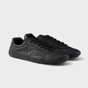 Prada 1E247O Montecarlo Re-Edition 2005 Sneakers Women Leather Black