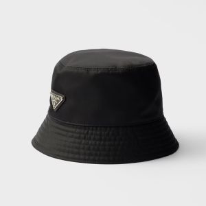 Prada 1HC137 Bucket Hat in Re-Nylon Black