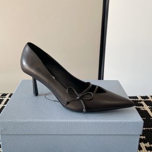 Prada 1I442O Pumps 75mm Women Leather Black