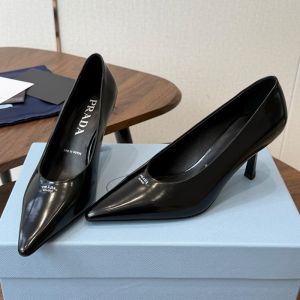 Prada 1I685O Pointy Toe Pumps 75mm Women Patent Leather Black