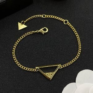Prada 1IB621 Triangle Bracelet In Metal Gold