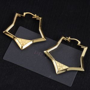 Prada 1IO206 Star Earrings In Metal Gold