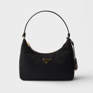 Prada 1N204M Re-Edition 2005 Mini Bag in Re-Nylon and Saffiano Black