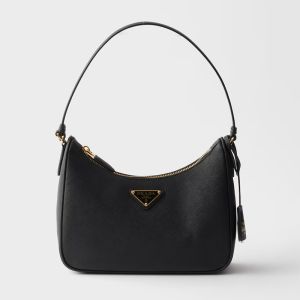 Prada 1N204W Re-Edition 2005 Mini Bag in Saffiano Leather Black