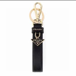 Prada 1PP142 Keychain in Saffiano Leather Black
