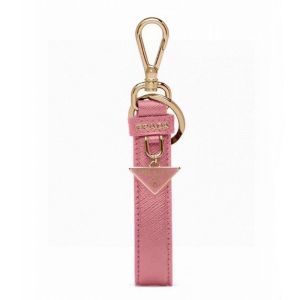 Prada 1PP142 Keychain in Saffiano Leather Pink
