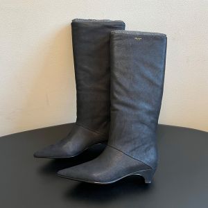 Prada 1W300O Boots Women Leather Dark Blue