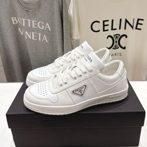 Prada 2EE364 Downtown Sneakers Unisex Leather White
