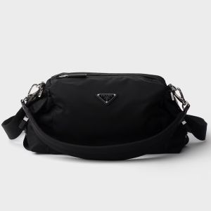 Prada 2VH206 Explore Bag in Re-Nylon and Leather Black