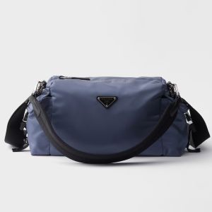 Prada 2VH206 Explore Bag in Re-Nylon and Leather Blue