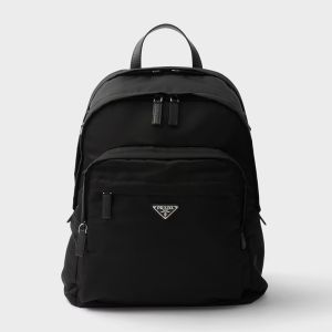Prada 2VZ048 Backpack in Re-Nylon and Saffiano Leather Black