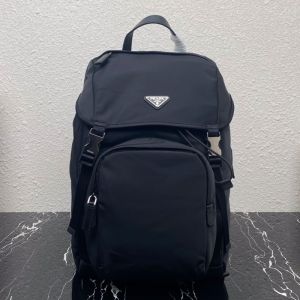 Prada X Adidas 2VZ135 Backpack in Re-Nylon and Saffiano Leather Black