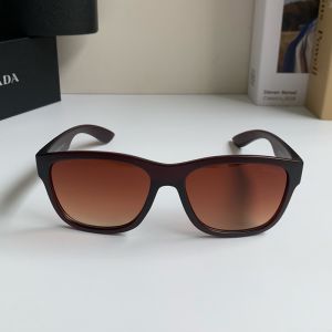 Prada Linea Rossa Square Sunglasses in Acetate Black/Brown