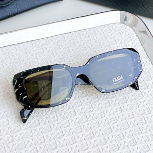 Prada PR17WS Symbole Sunglasses in Acetate Black/Yellow