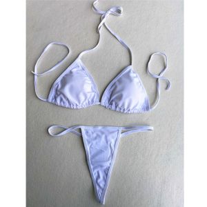 Prada Triangular Bikini Women Lycra Blue